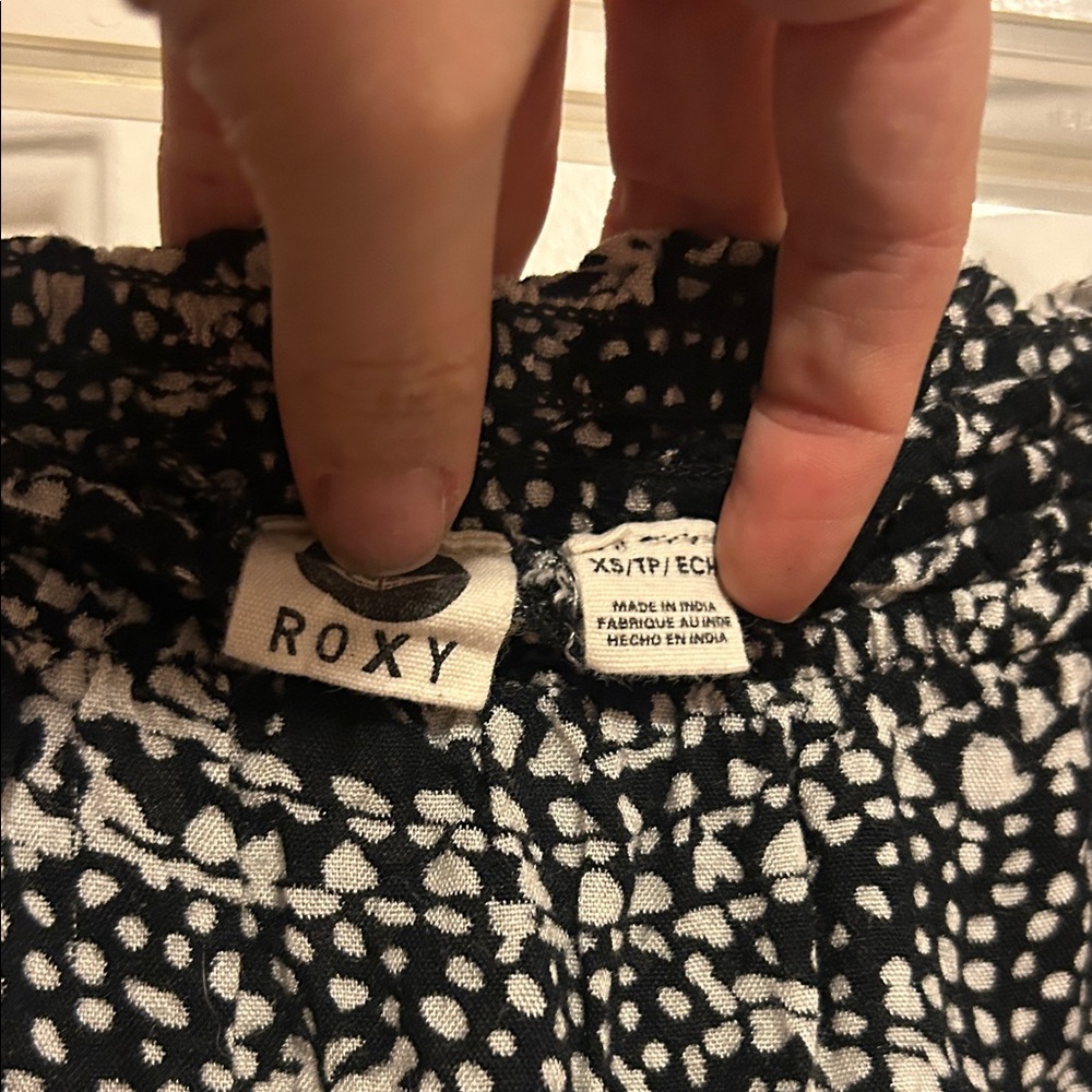 Roxy Black + White Patterned Maxi Skirt - Picture 3 of 6